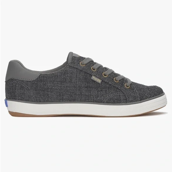Keds Center III Canvas Lace Up in Gray Charcoal Tweed - Picture 3 of 12